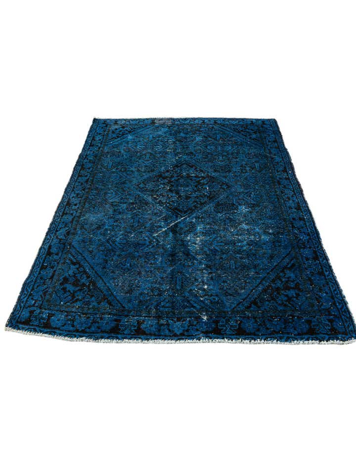 4' 3 x 6' 4 Hand Knotted Ultra Vintage Persian Wool Rug