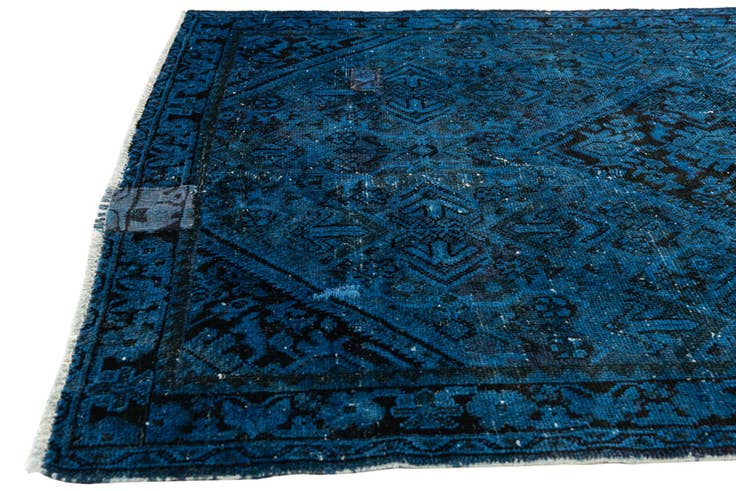 Detail image of 4' 3 x 6' 4 Hand Knotted Ultra Vintage Persian Wool Rug