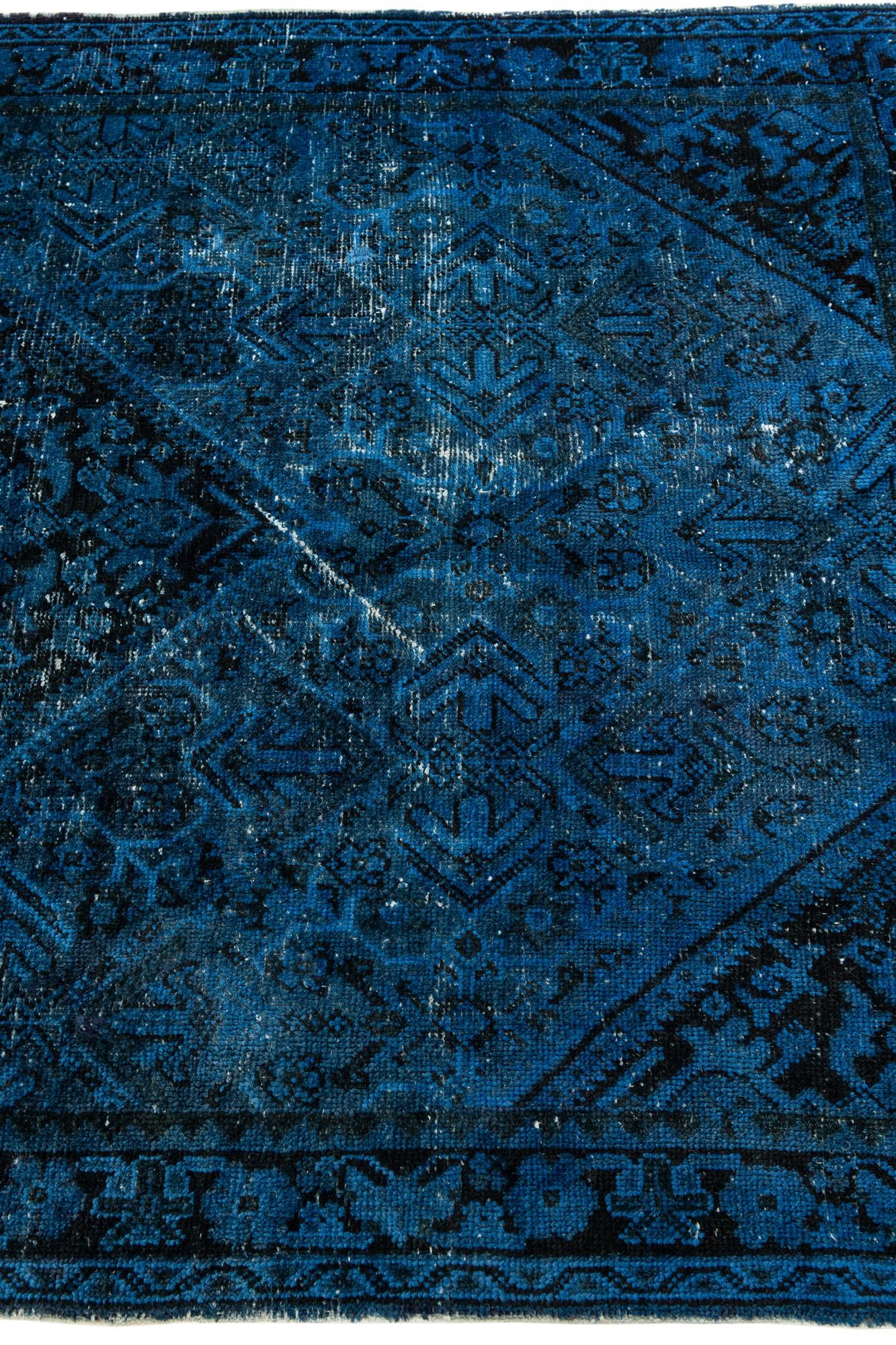 4' 3 x 6' 4 Hand Knotted Ultra Vintage Persian Wool Rug