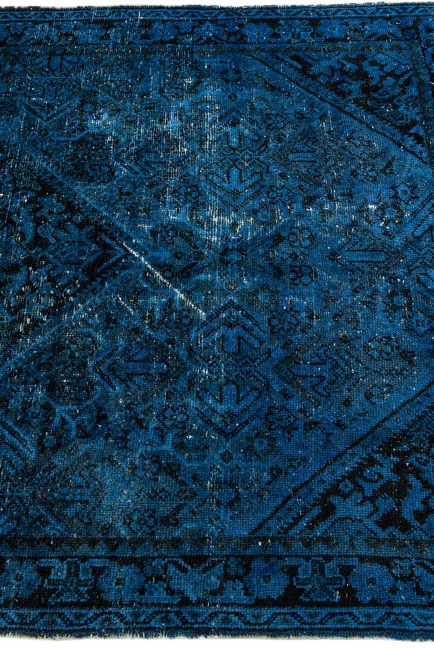 Detail image of 4' 3 x 6' 4 Hand Knotted Ultra Vintage Persian Wool Rug