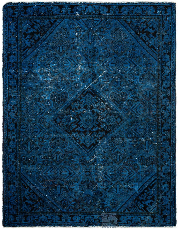 Detail image of 4' 3 x 6' 4 Hand Knotted Ultra Vintage Persian Wool Rug