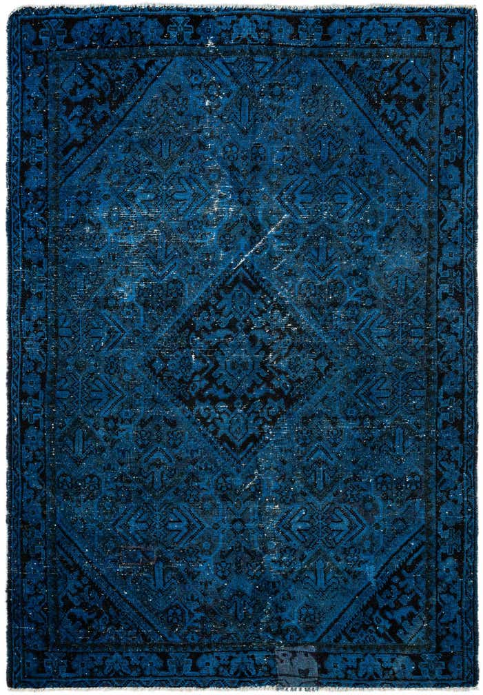 4' 3 x 6' 4 Hand Knotted Ultra Vintage Persian Wool Rug