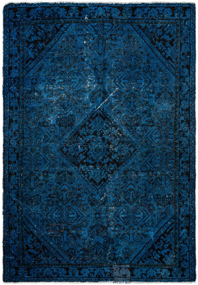 Detail image of 4' 3 x 6' 4 Hand Knotted Ultra Vintage Persian Wool Rug