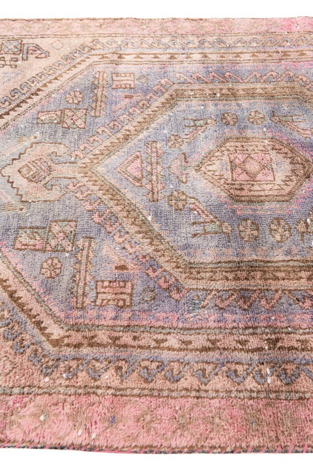 Detail image of 3' 5 x 5' 5 Hand Knotted Ultra Vintage Persian Wool Rug