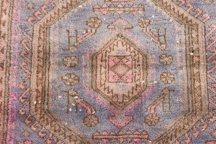 3' 5 x 5' 5 Hand Knotted Ultra Vintage Persian Wool Rug