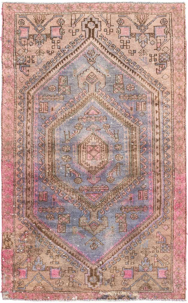 3' 5 x 5' 5 Hand Knotted Ultra Vintage Persian Wool Rug