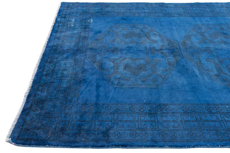 Detail image of 4' 1 x 5' 9 Hand Knotted Ultra Vintage Persian Wool Rug