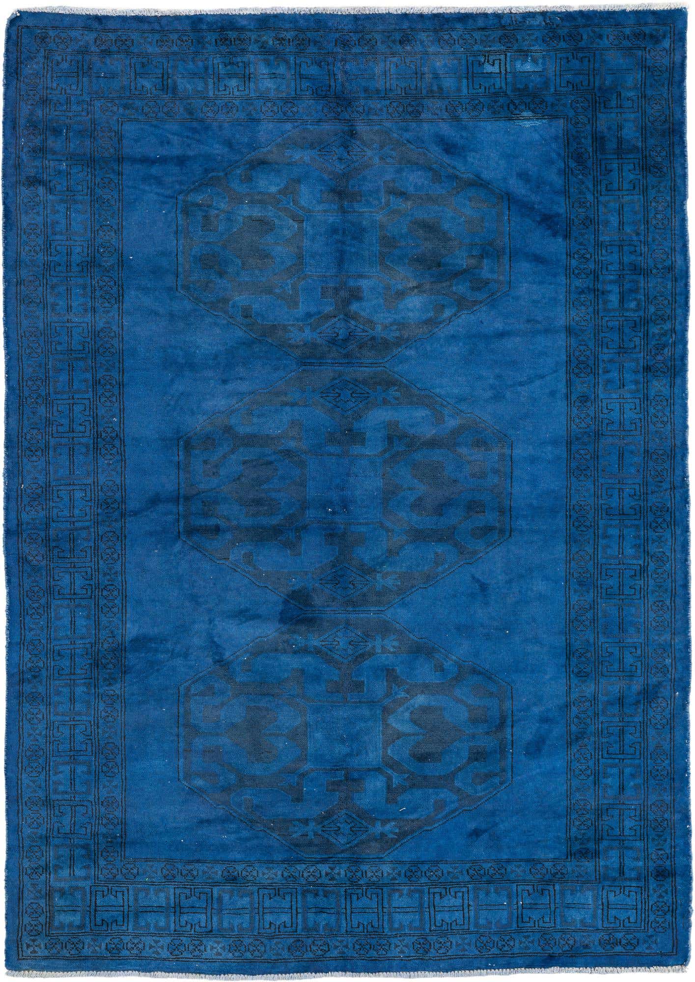 4' 1 x 5' 9 Hand Knotted Ultra Vintage Persian Wool Rug