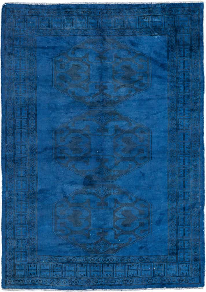 4' 1 x 5' 9 Hand Knotted Ultra Vintage Persian Wool Rug