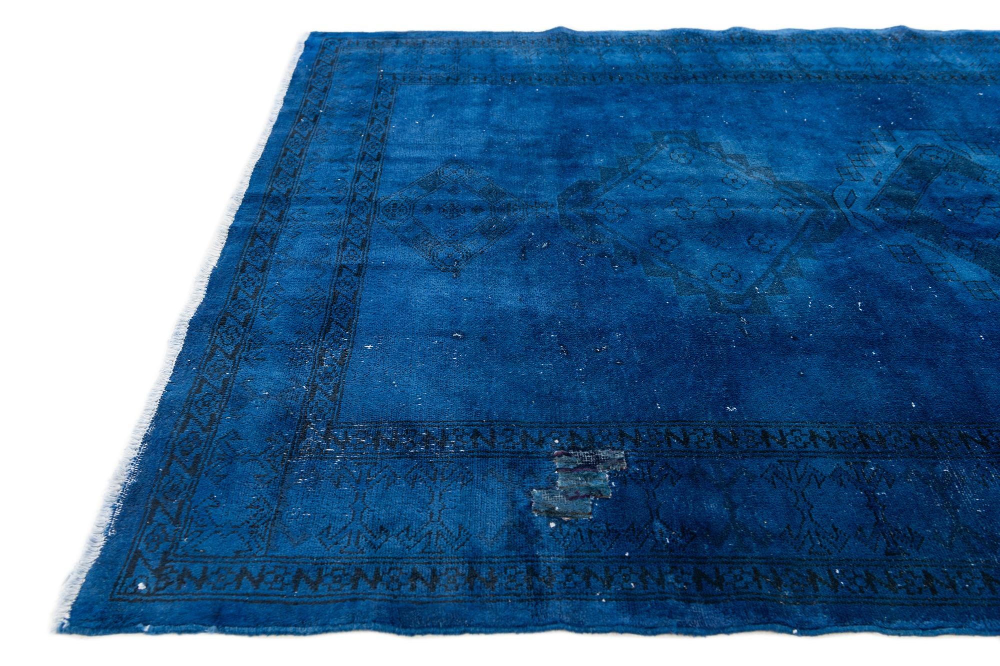 4' 3 x 6' 2 Hand Knotted Ultra Vintage Persian Wool Rug