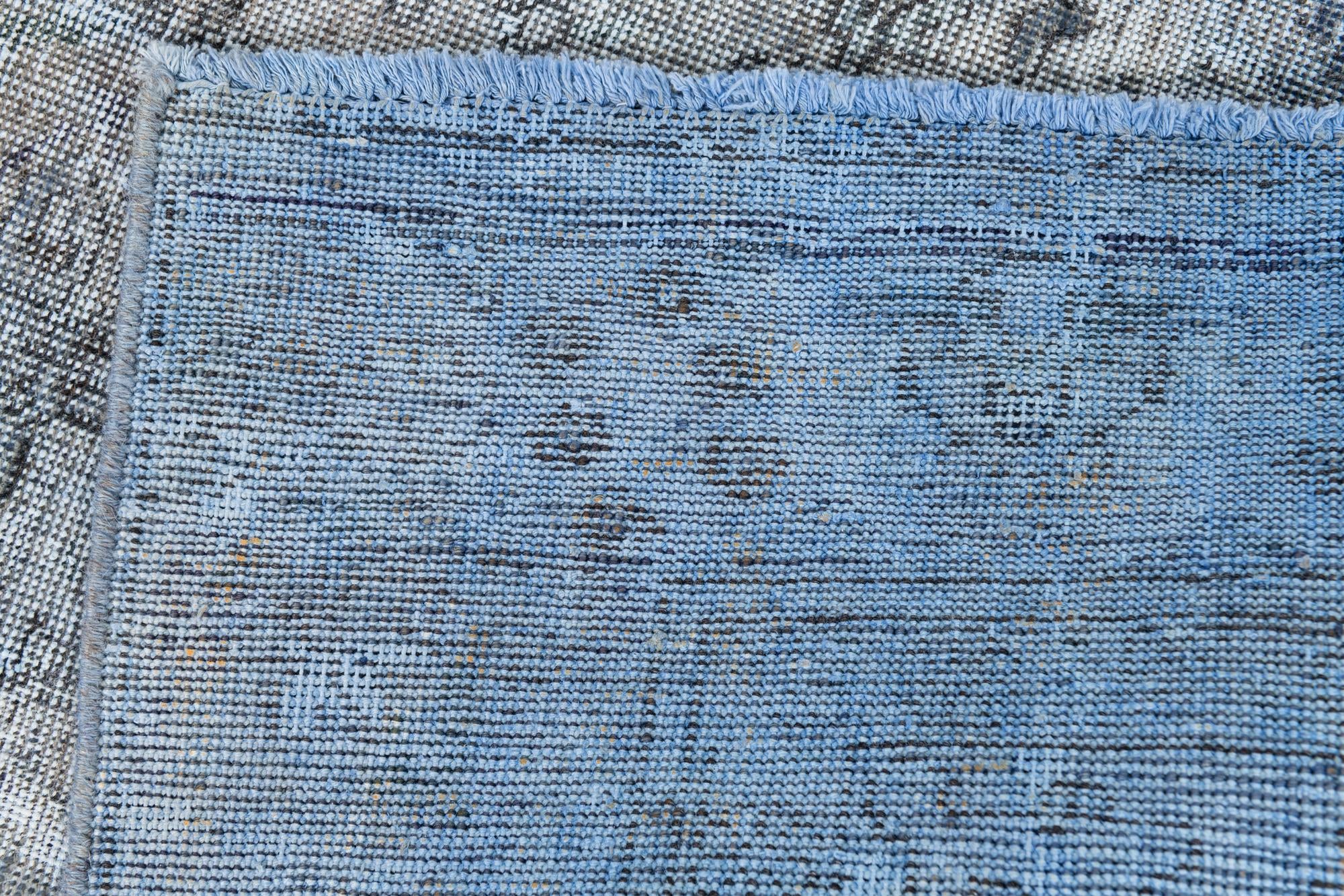 6' x 9' 8 Hand Knotted Ultra Vintage Persian Wool Rug