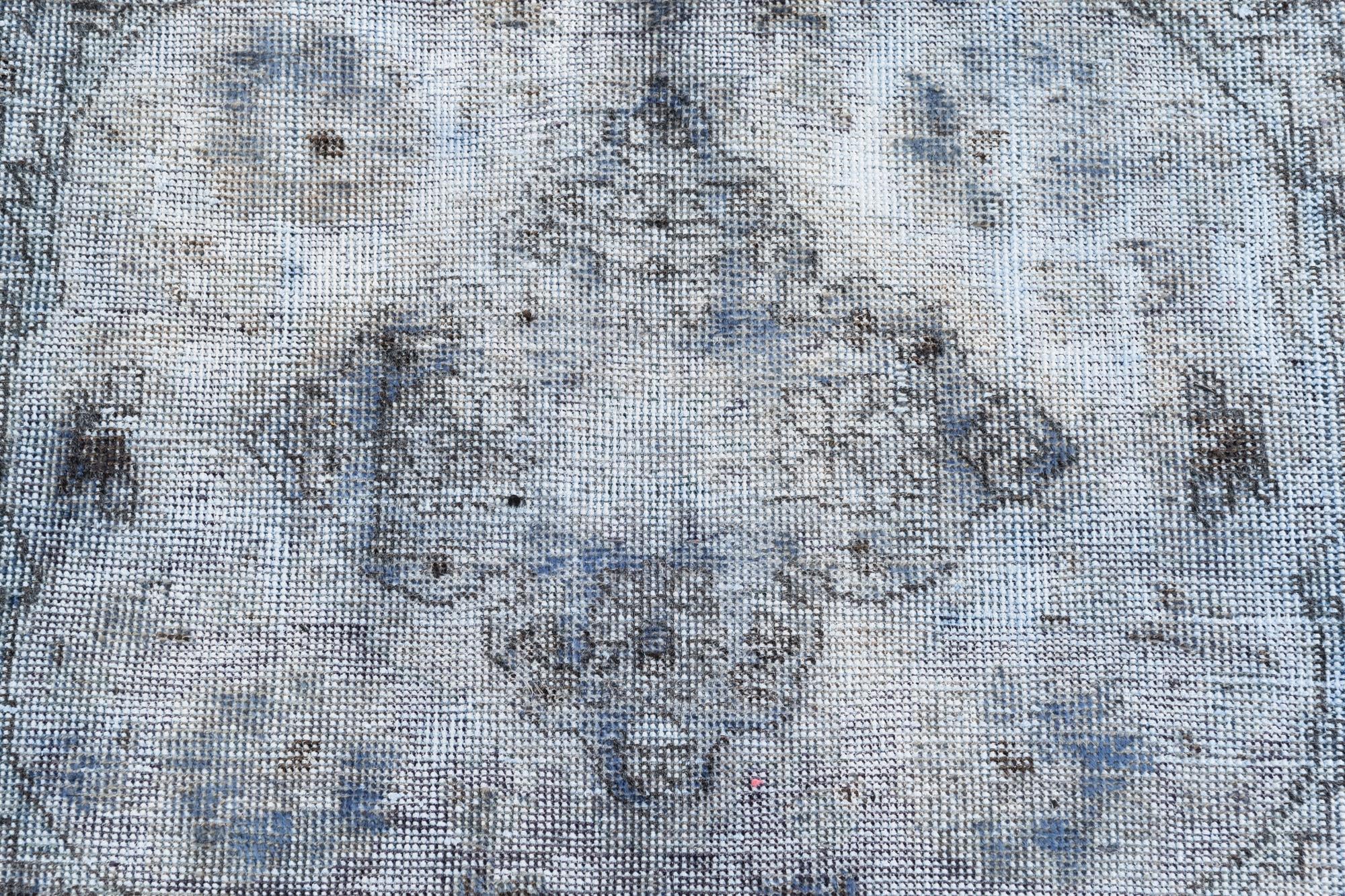 6' x 9' 8 Hand Knotted Ultra Vintage Persian Wool Rug
