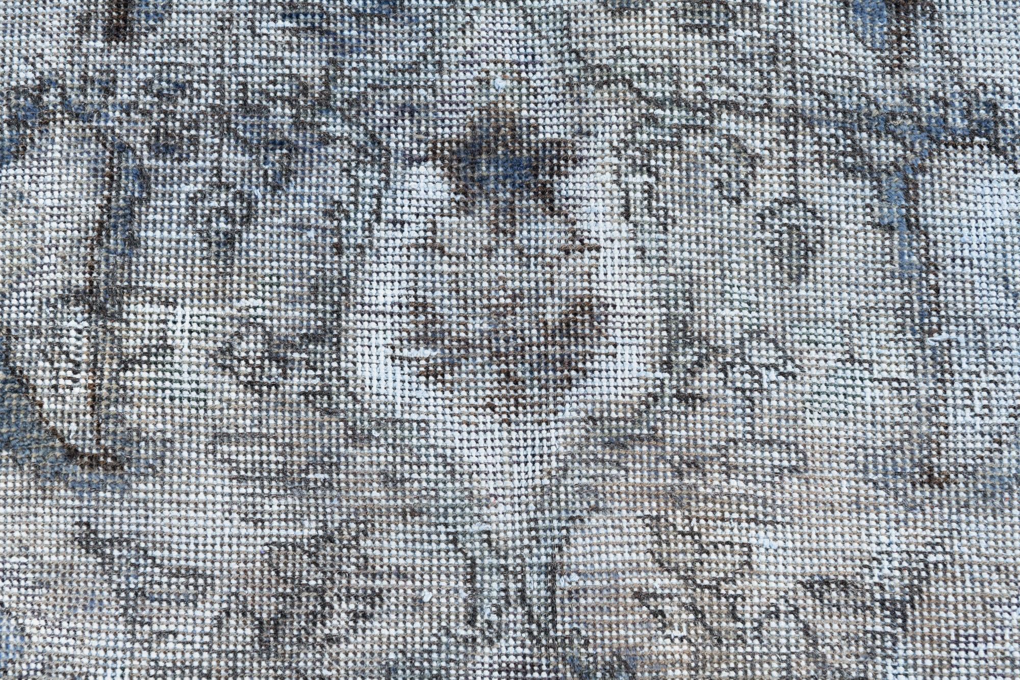 6' x 9' 8 Hand Knotted Ultra Vintage Persian Wool Rug