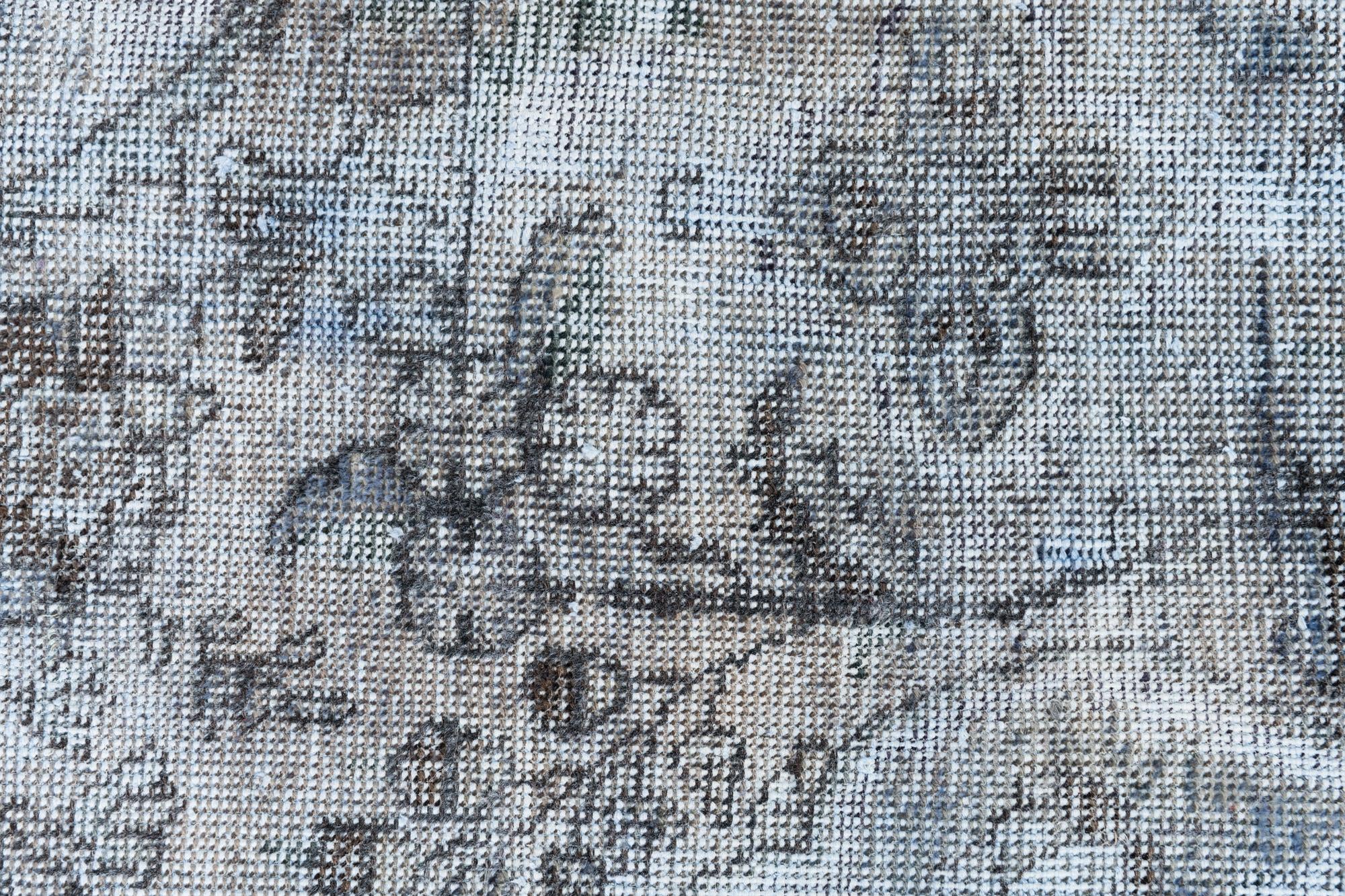 6' x 9' 8 Hand Knotted Ultra Vintage Persian Wool Rug