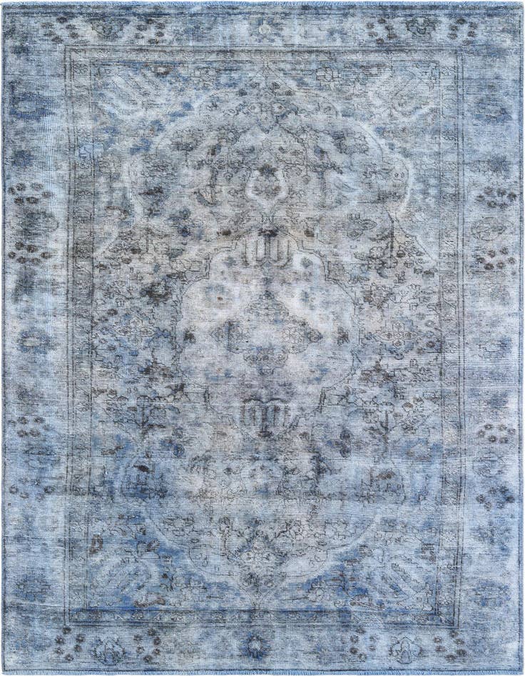 Detail image of 6' x 9' 8 Hand Knotted Ultra Vintage Persian Wool Rug