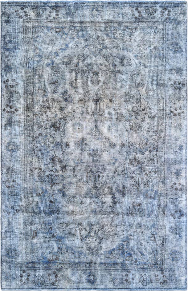 Detail image of 6' x 9' 8 Hand Knotted Ultra Vintage Persian Wool Rug