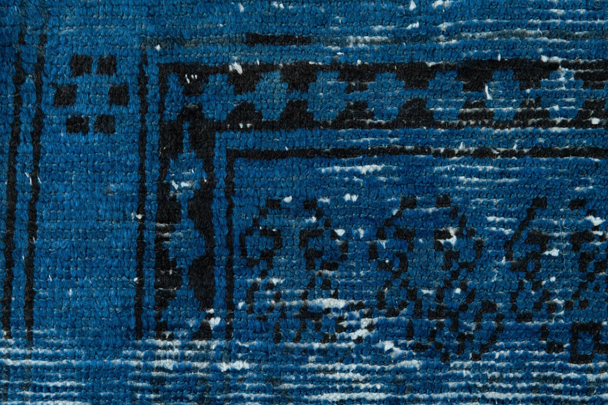 4' x 6' 7 Hand Knotted Ultra Vintage Wool Rug
