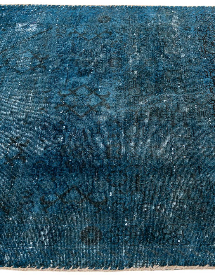 Detail image of 3' 5 x 4' 10  Hand Knotted Ultra Vintage Persian Wool Rug