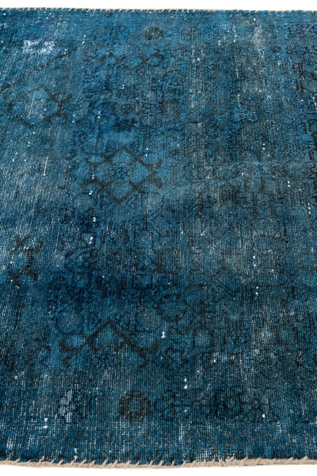 Detail image of 3' 5 x 4' 10 Hand Knotted Ultra Vintage Persian Wool Rug