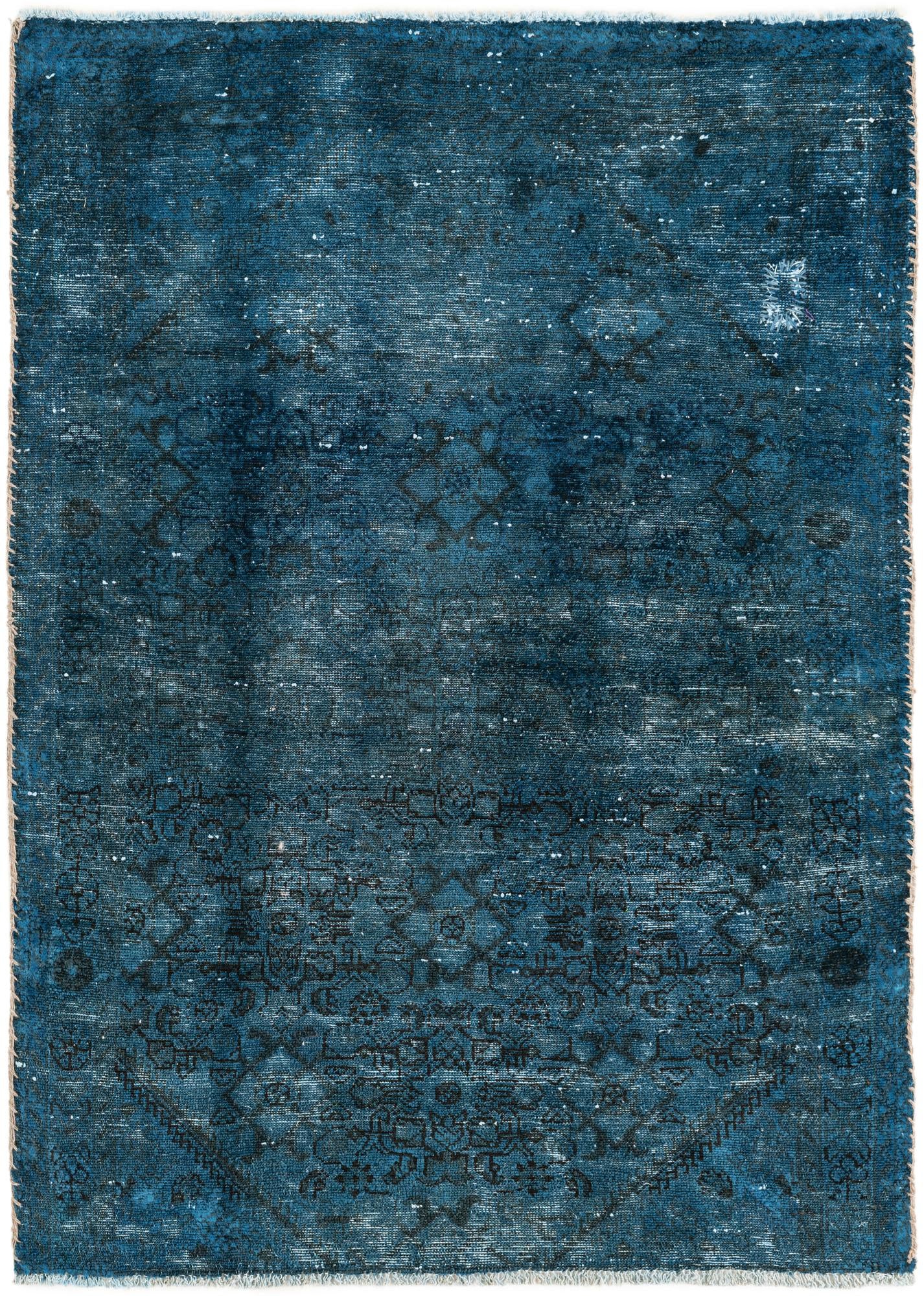 3' 5 x 4' 10 Hand Knotted Ultra Vintage Persian Wool Rug