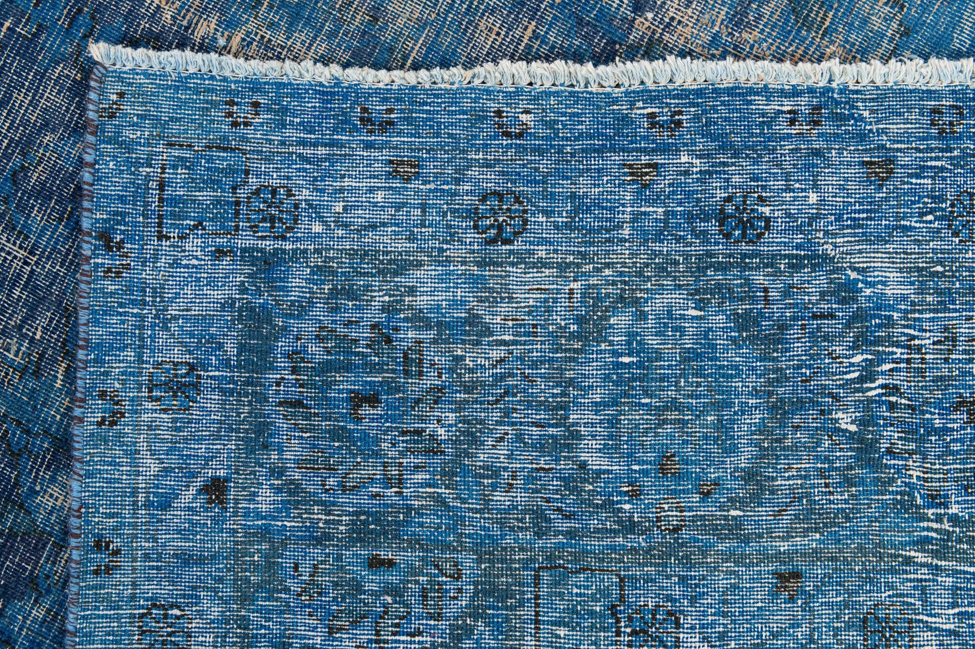 9' 4 x 11' 6 Hand Knotted Ultra Vintage Persian Wool Rug