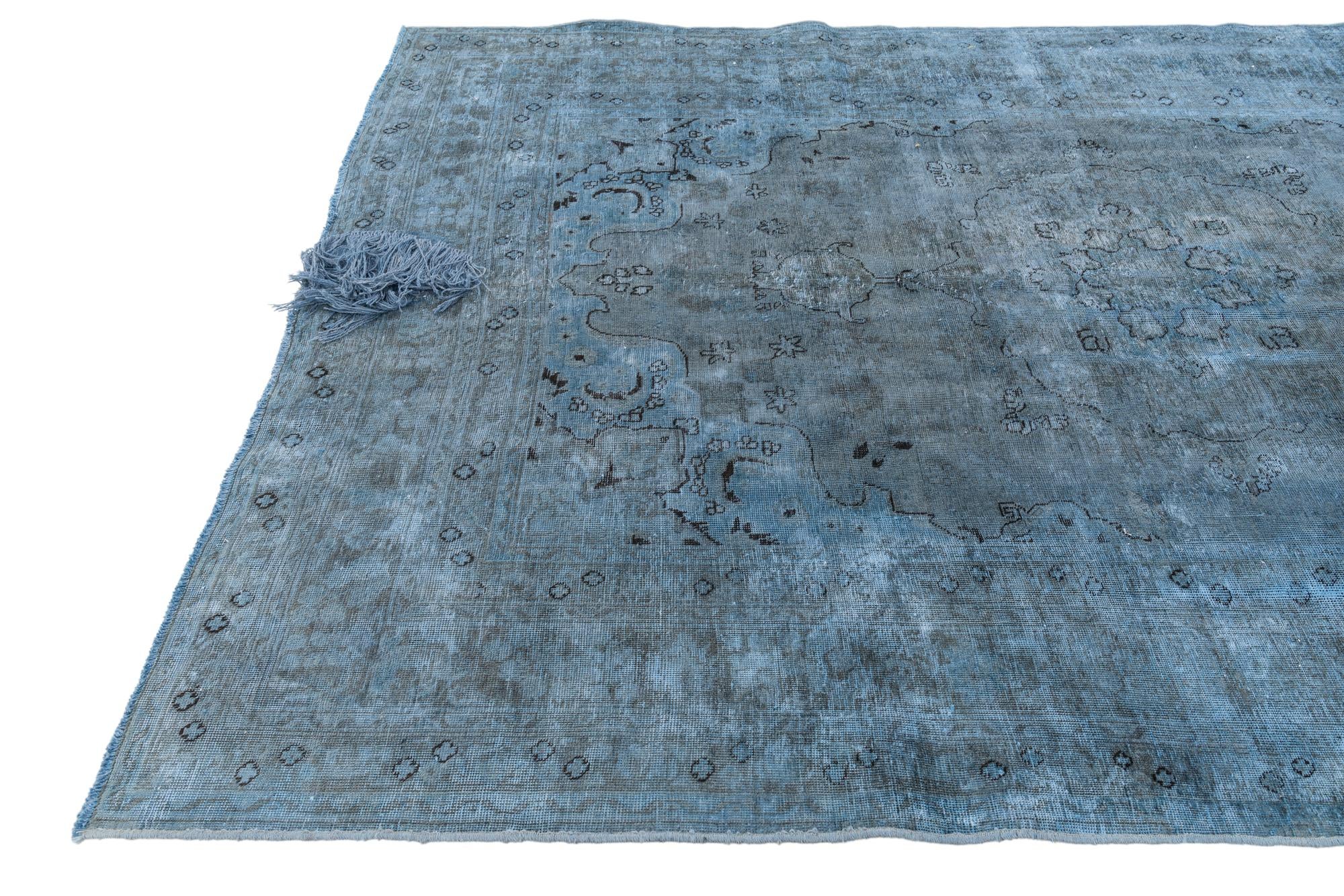 6' 4 x 9' 5 Hand Knotted Ultra Vintage Persian Wool Rug