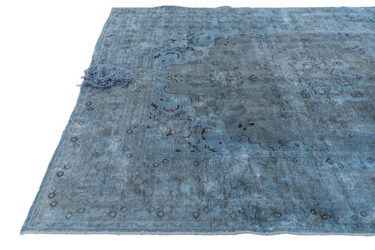 Detail image of 6' 4 x 9' 5 Hand Knotted Ultra Vintage Persian Wool Rug