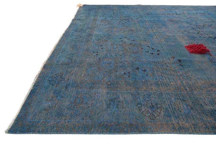 9' 5 x 12' 8 Hand Knotted Ultra Vintage Persian Wool Rug
