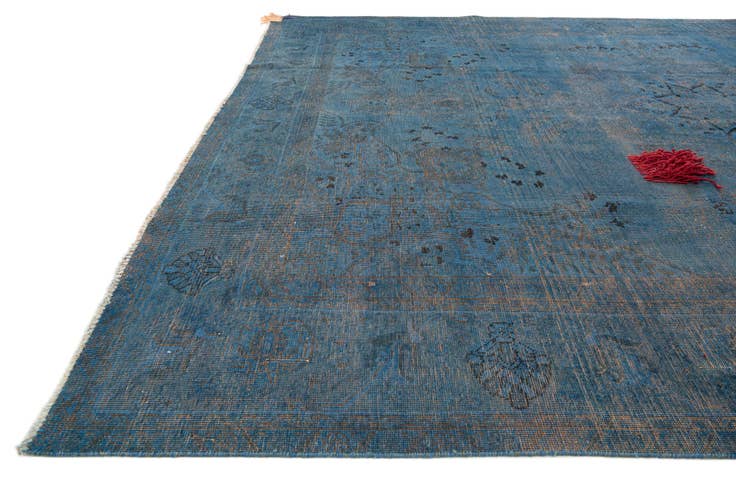 Detail image of 9' 5 x 12' 8 Hand Knotted Ultra Vintage Persian Wool Rug