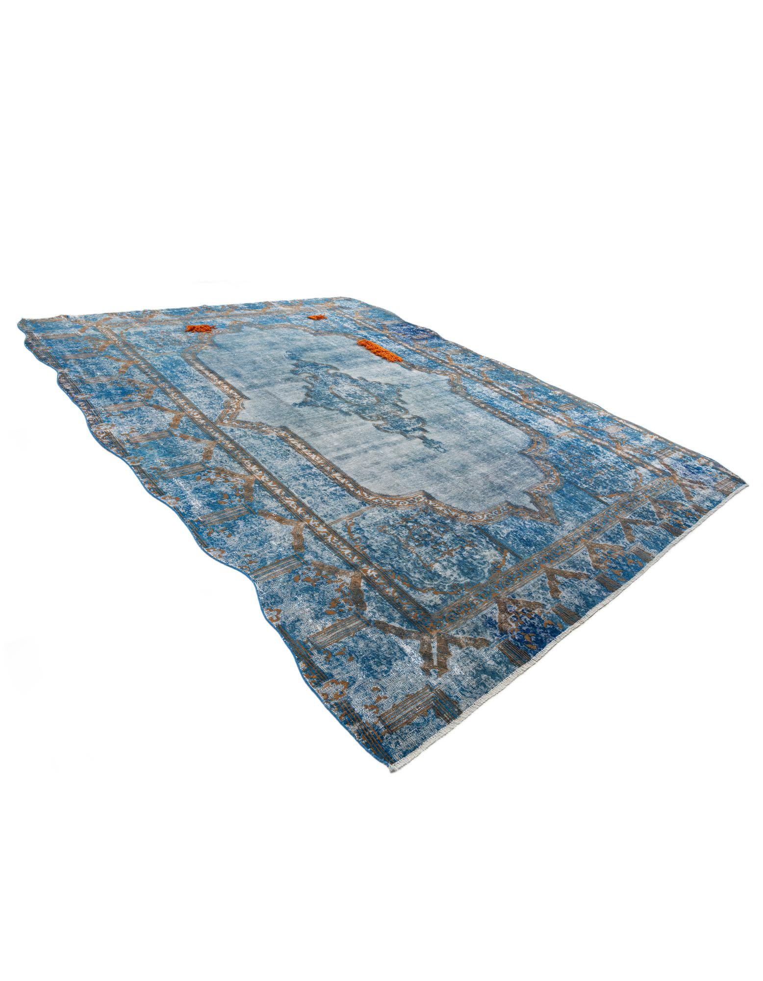 10' x 12' 6 Hand Knotted Ultra Vintage Persian Wool Rug