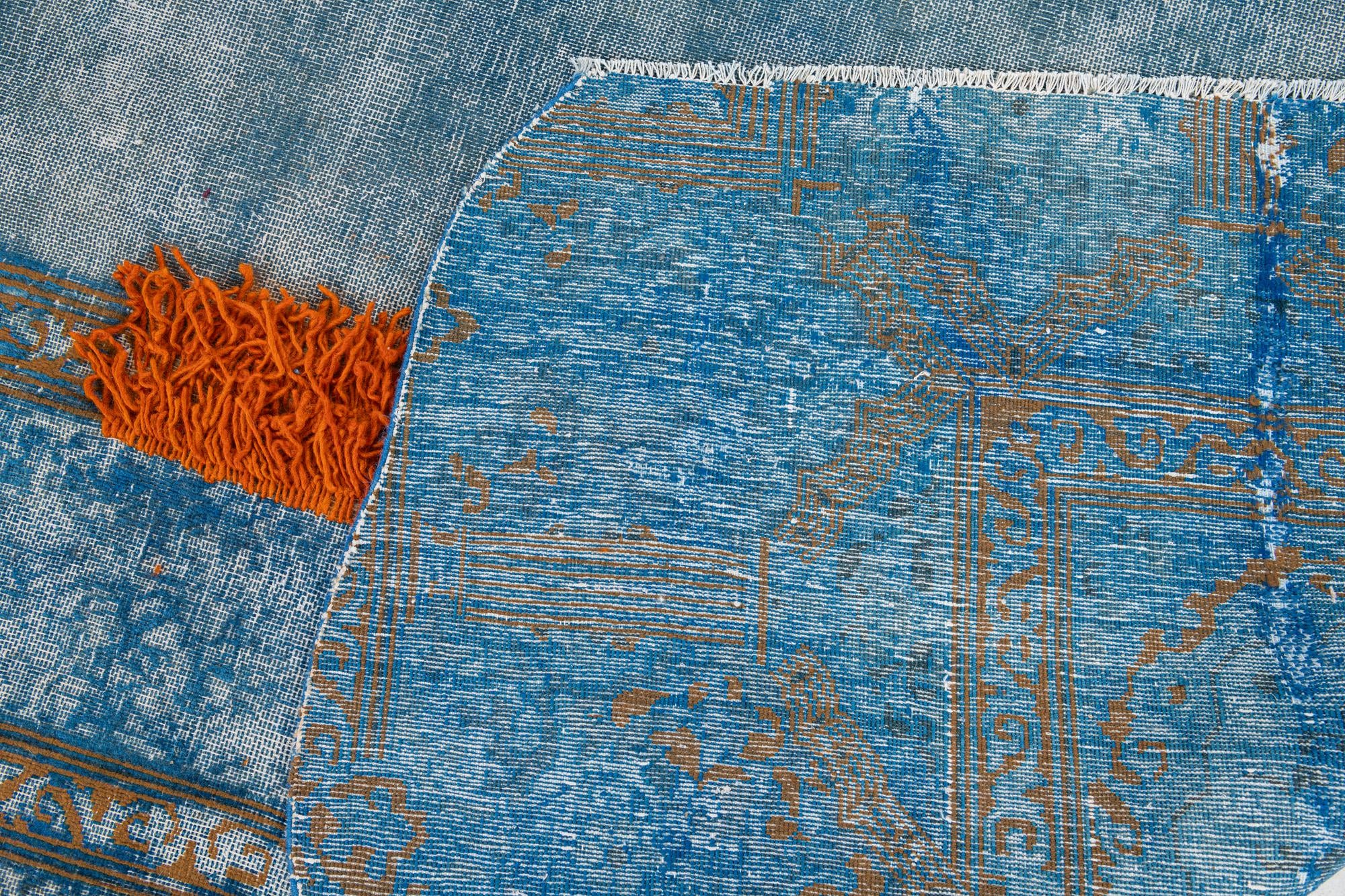 10' x 12' 6 Hand Knotted Ultra Vintage Persian Wool Rug