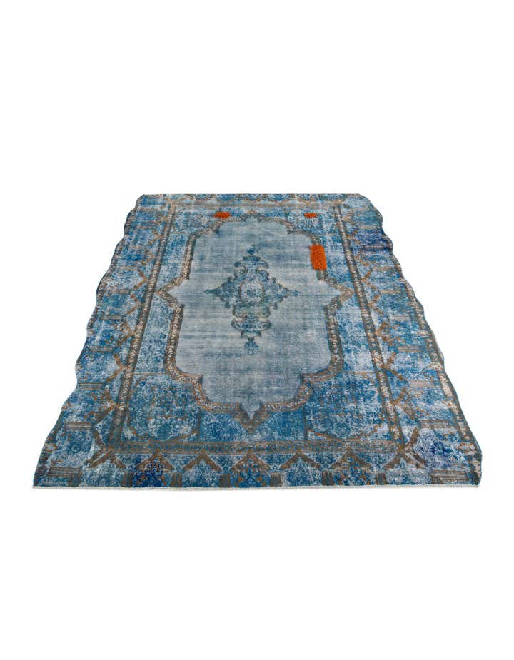 10' x 12' 6 Hand Knotted Ultra Vintage Persian Wool Rug