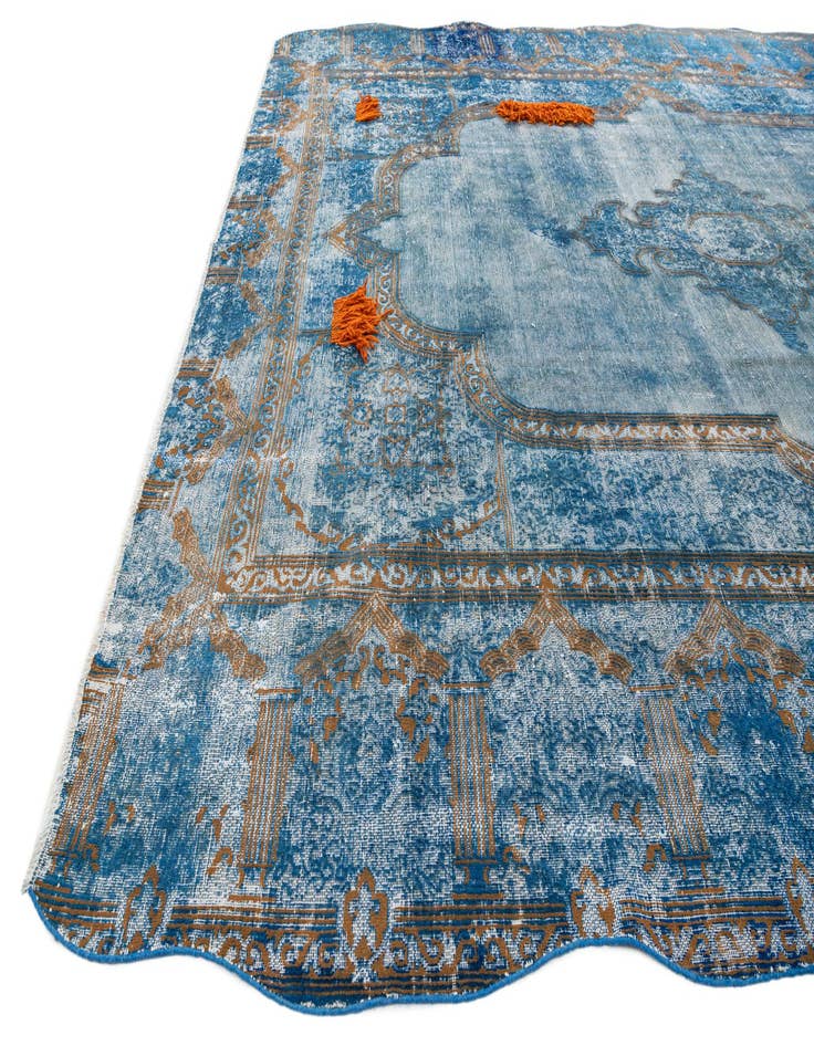 Detail image of 10' x 12' 6  Hand Knotted Ultra Vintage Persian Wool Rug