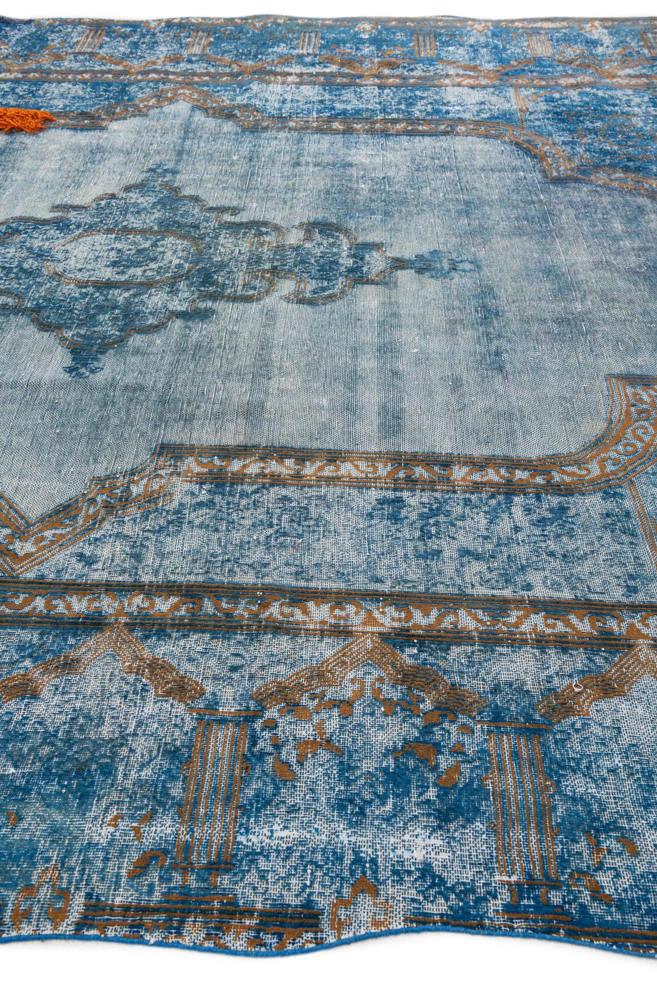 10' x 12' 6 Hand Knotted Ultra Vintage Persian Wool Rug