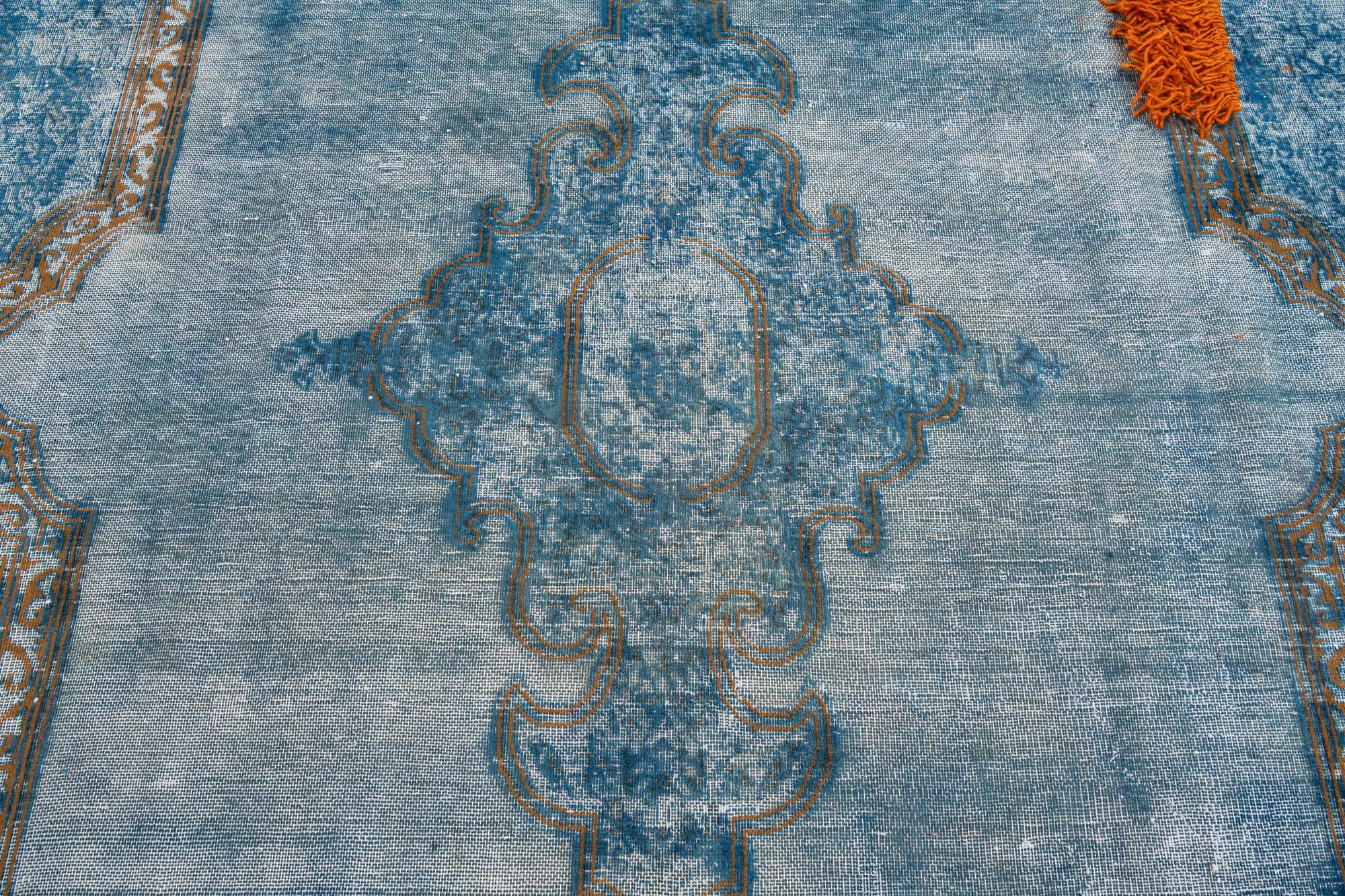 10' x 12' 6 Hand Knotted Ultra Vintage Persian Wool Rug