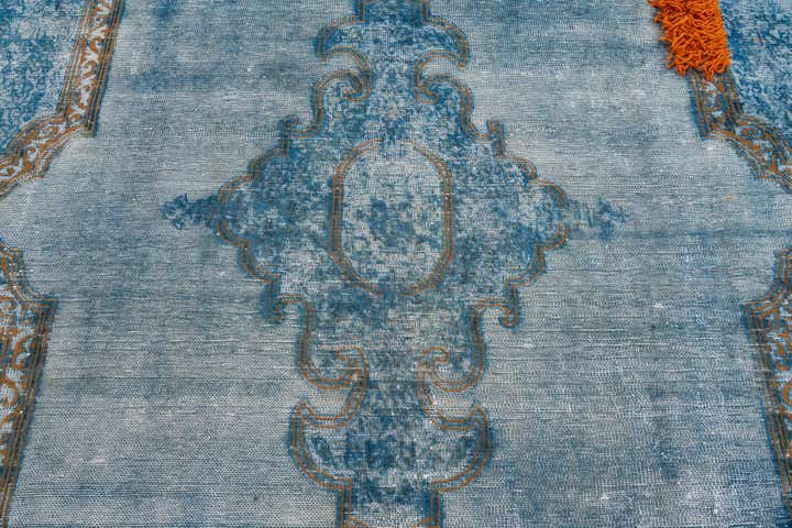 10' x 12' 6 Hand Knotted Ultra Vintage Persian Wool Rug