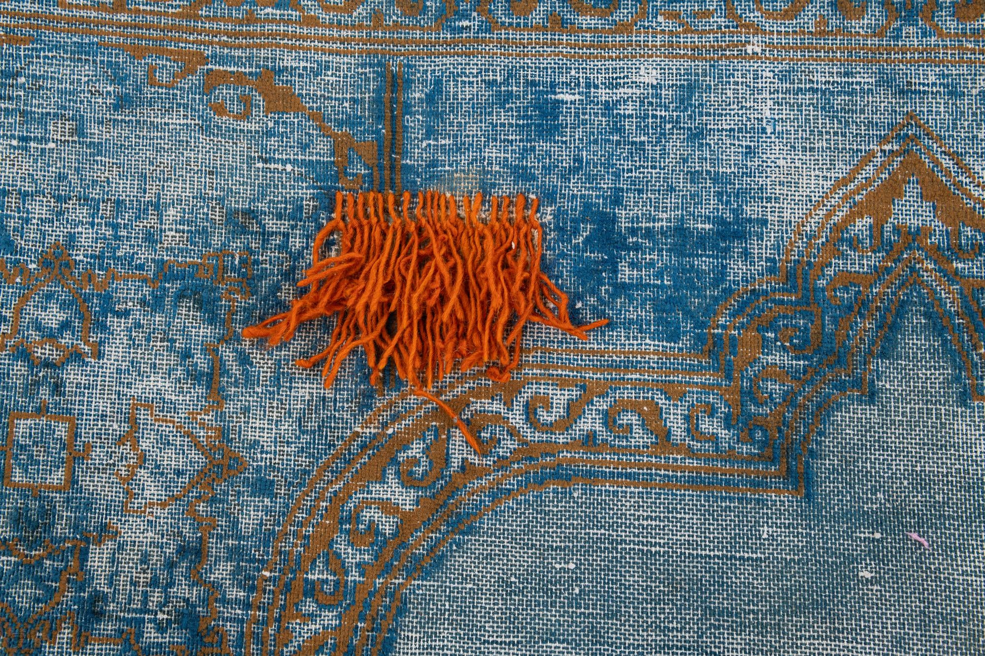 10' x 12' 6 Hand Knotted Ultra Vintage Persian Wool Rug