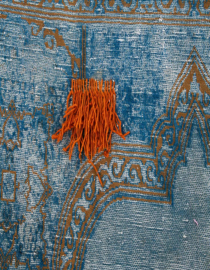 Detail image of 10' x 12' 6  Hand Knotted Ultra Vintage Persian Wool Rug