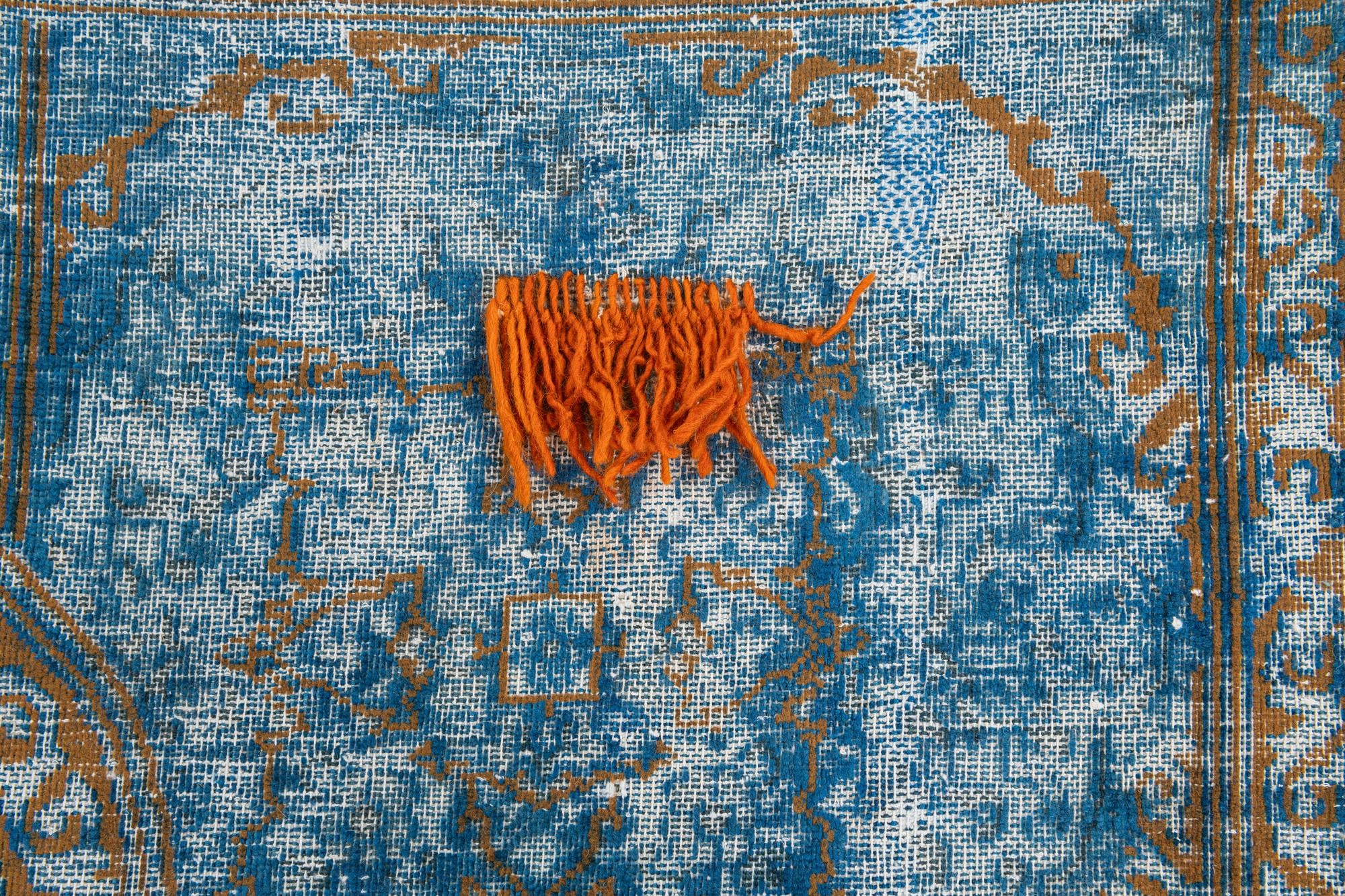 10' x 12' 6 Hand Knotted Ultra Vintage Persian Wool Rug