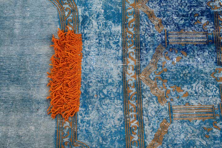 10' x 12' 6 Hand Knotted Ultra Vintage Persian Wool Rug
