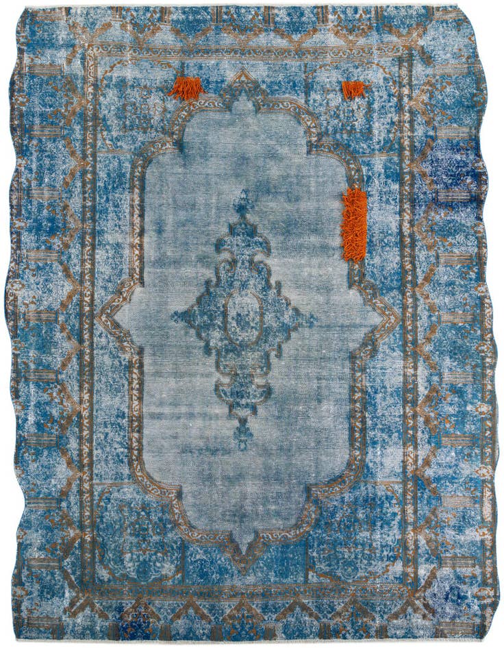 Detail image of 10' x 12' 6 Hand Knotted Ultra Vintage Persian Wool Rug