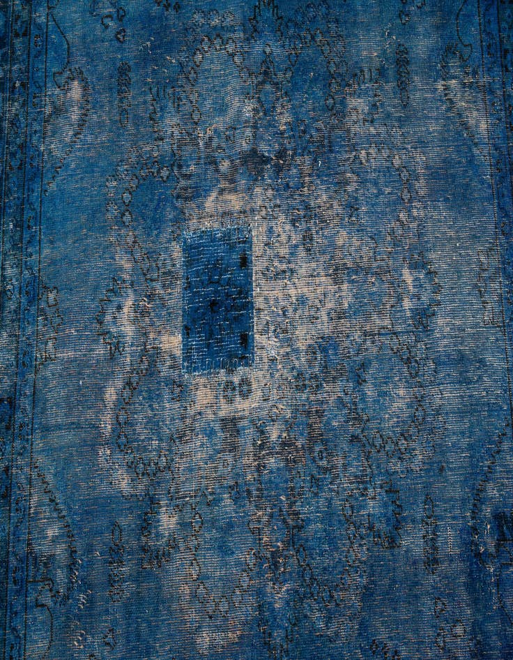 Detail image of 6' 5 x 9' 2  Hand Knotted Ultra Vintage Persian Wool Rug