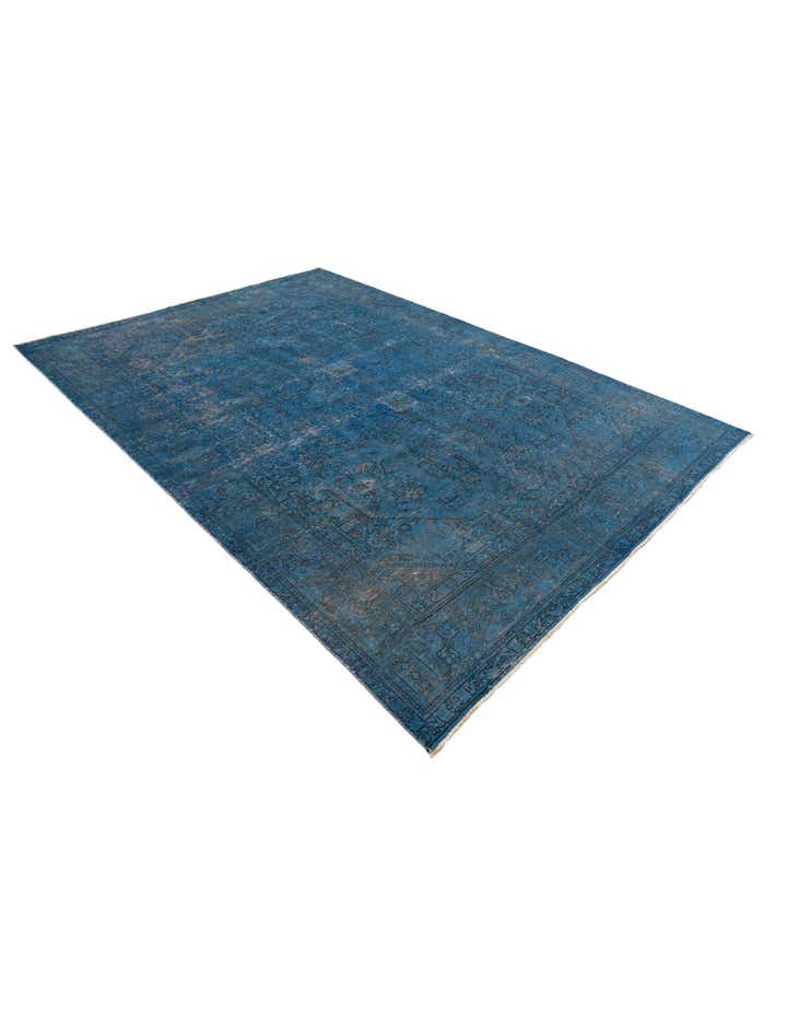 6' 8 x 9' 4 Hand Knotted Ultra Vintage Persian Wool Rug