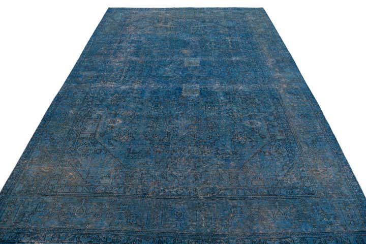 6' 8 x 9' 4 Hand Knotted Ultra Vintage Persian Wool Rug