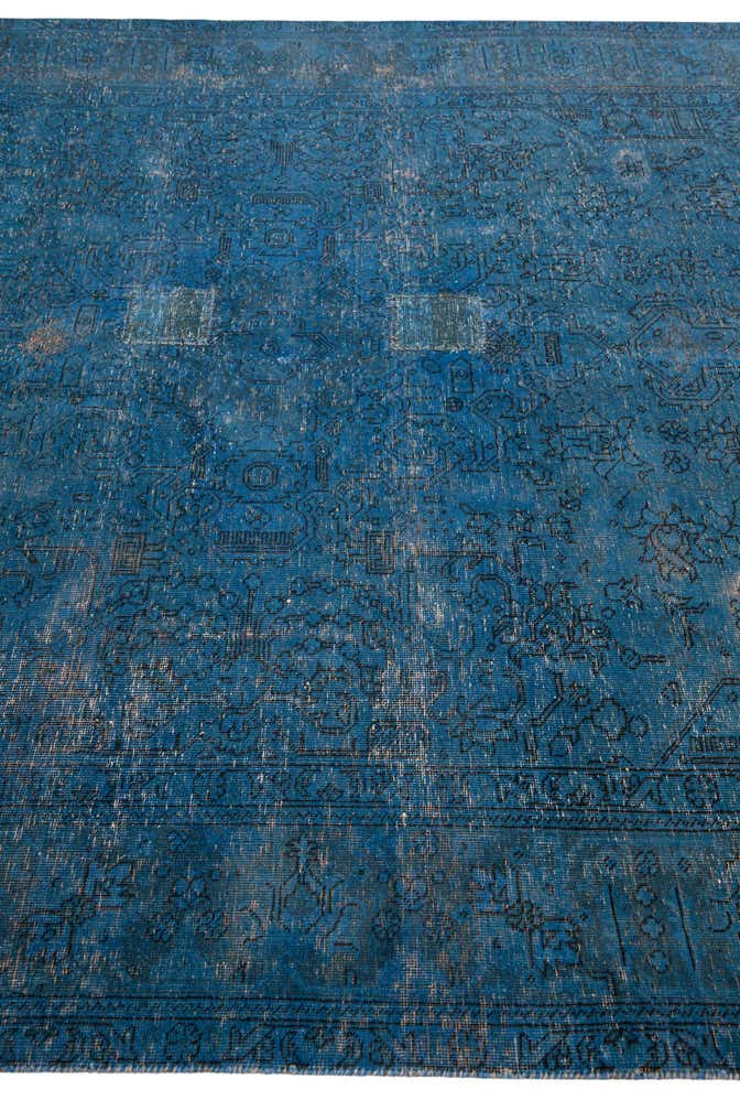 6' 8 x 9' 4 Hand Knotted Ultra Vintage Persian Wool Rug