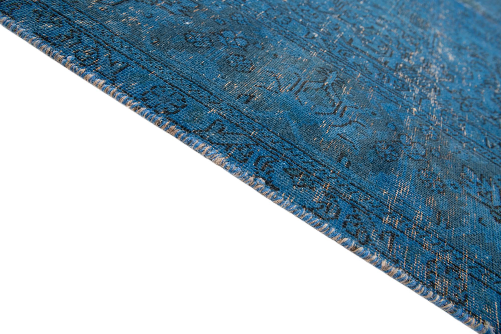 6' 8 x 9' 4 Hand Knotted Ultra Vintage Persian Wool Rug