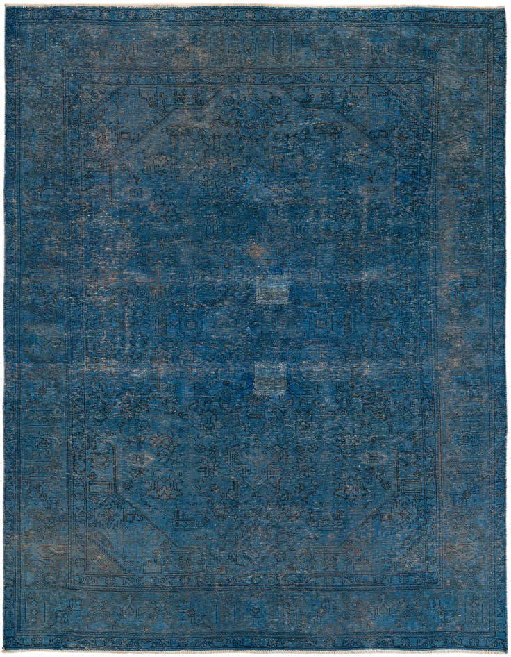 Detail image of 6' 8 x 9' 4 Hand Knotted Ultra Vintage Persian Wool Rug