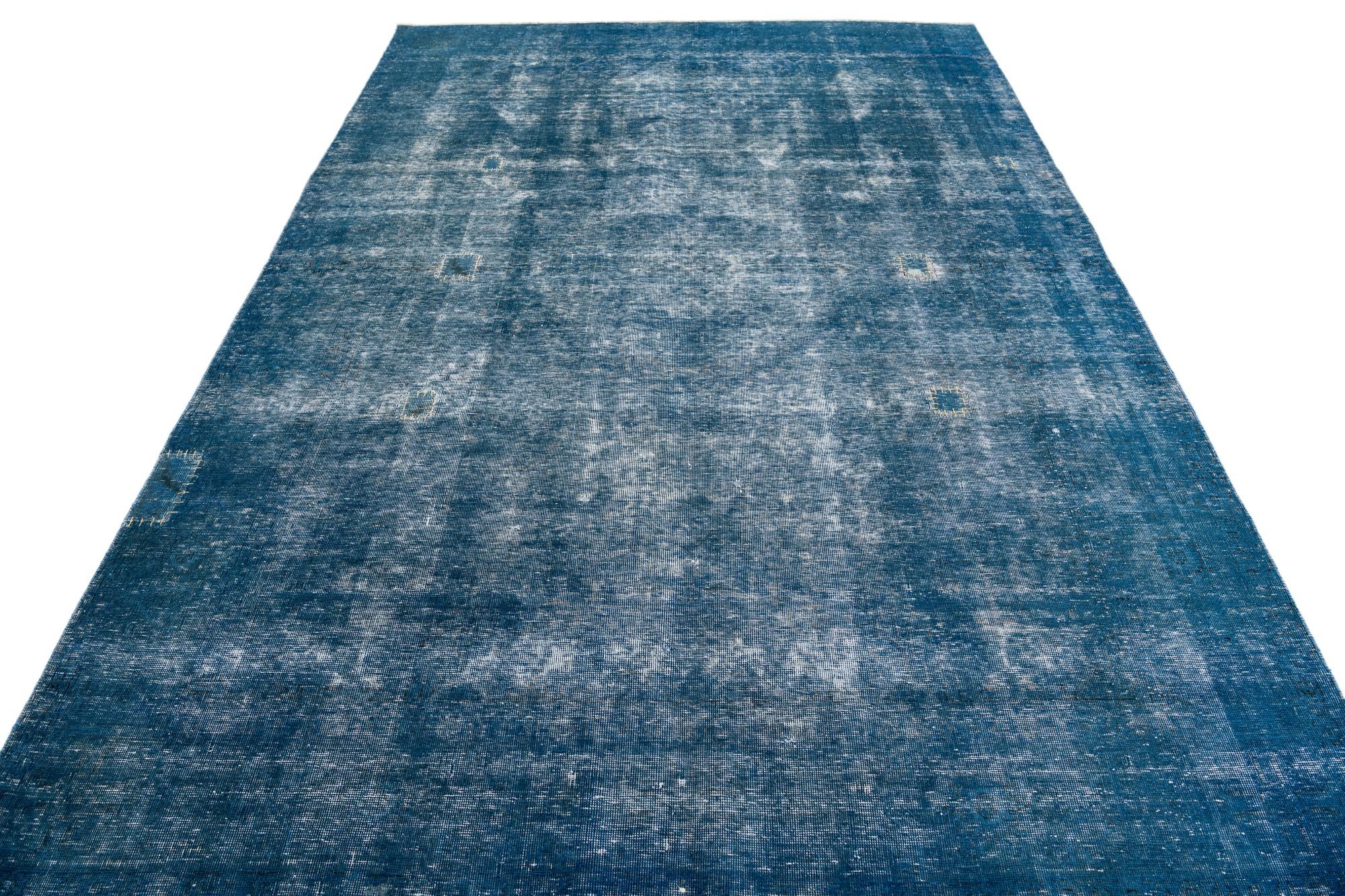 6' 5 x 9' 2 Hand Knotted Ultra Vintage Persian Wool Rug