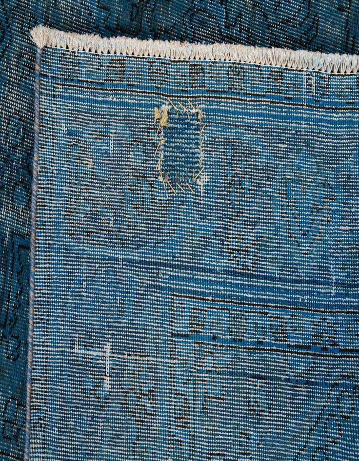 Detail image of 6' 7 x 9' 6  Hand Knotted Ultra Vintage Persian Wool Rug