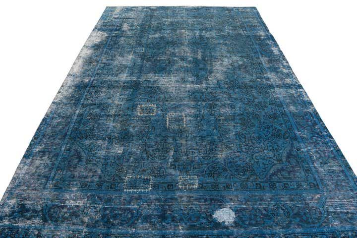6' 7 x 9' 6 Hand Knotted Ultra Vintage Persian Wool Rug